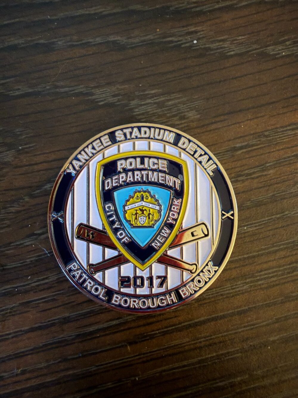 NYPD NYY 2017 Challenge Coin